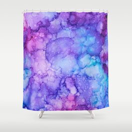 Hydranga Hue Ink  Shower Curtain