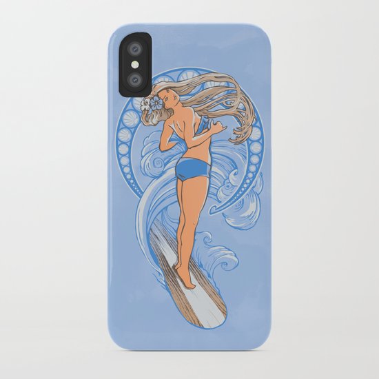 Surf Nouveau iPhone Case