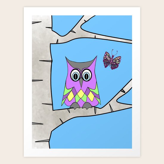 Spring Owl Art Print