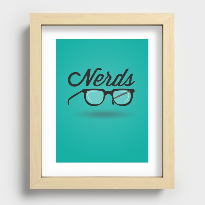 Get your nerd on Recessed Framed Print