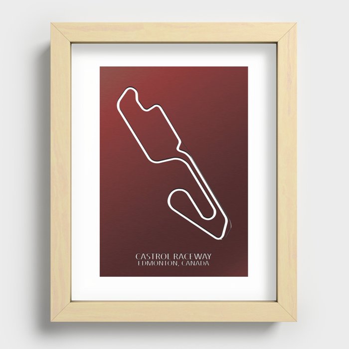 Castrol Raceway Recessed Framed Print