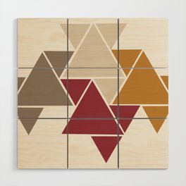 Origami abstract number 7 Wood Wall Art