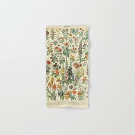 Adolphe Millot Vintage Fleurs Flower 1909 Hand & Bath Towel