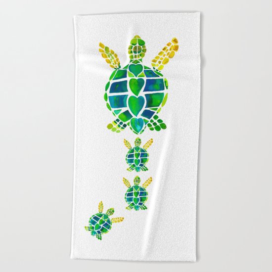 Turtle Love Beach Towel