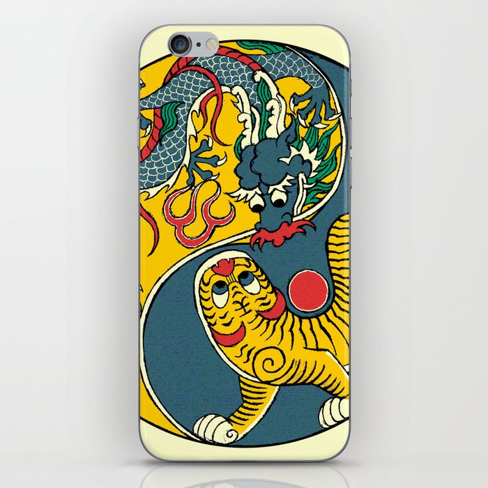 A Flag of Dragon and Tiger iPhone Skin
