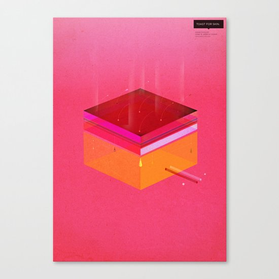 Toast: Facebook Shapes & Statuses Canvas Print