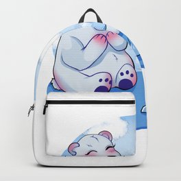 Polar Bears in a Winter Paradise   Backpack