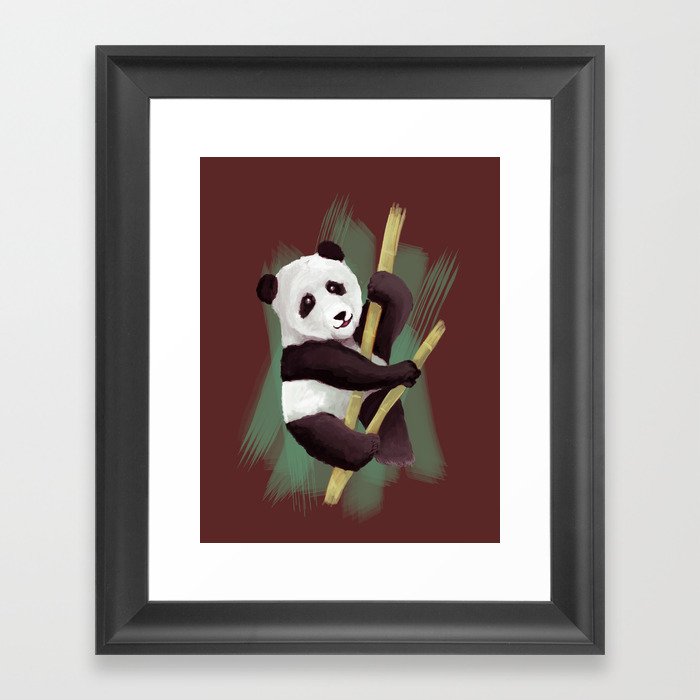 PANDA BEAR Framed Art Print
