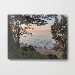 Huntington Beach Sunset Metal Print | Picturesque, Photo, Color, Lakeerie, Huntingtonbeach, Lake, Ohio, Bayvillage, Clevelandmetroparks, Sunset 