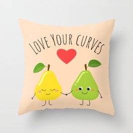 Love Your Curves Throw Pillow