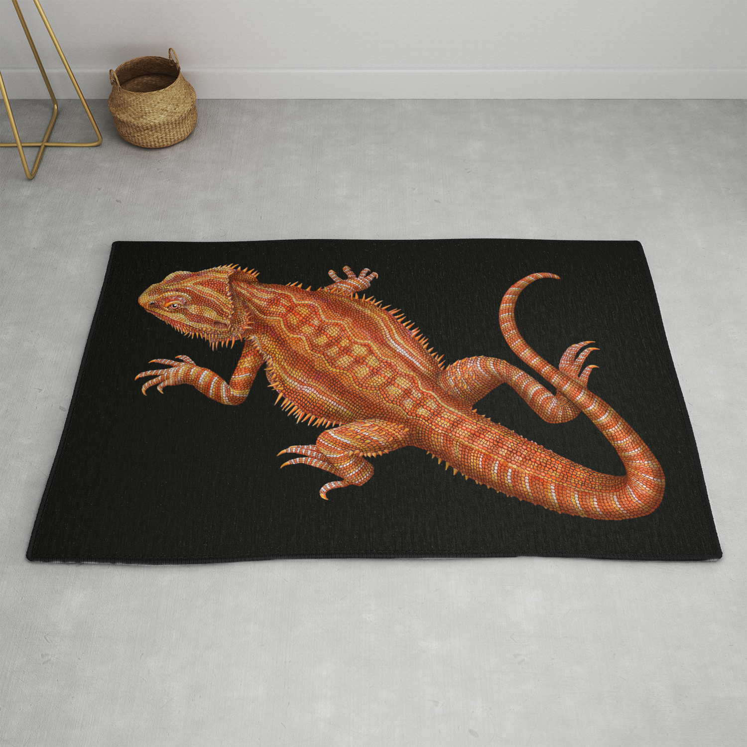 Bearded Dragon 2 Rug By Timjeffsart Society6 The inland bearded dragon is a medium sized lizard hailing from the hot, dry deserts of central australia. bearded dragon 2 rug by timjeffsart