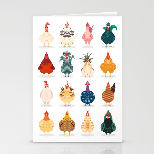 Cute Chicken Stationery Cards