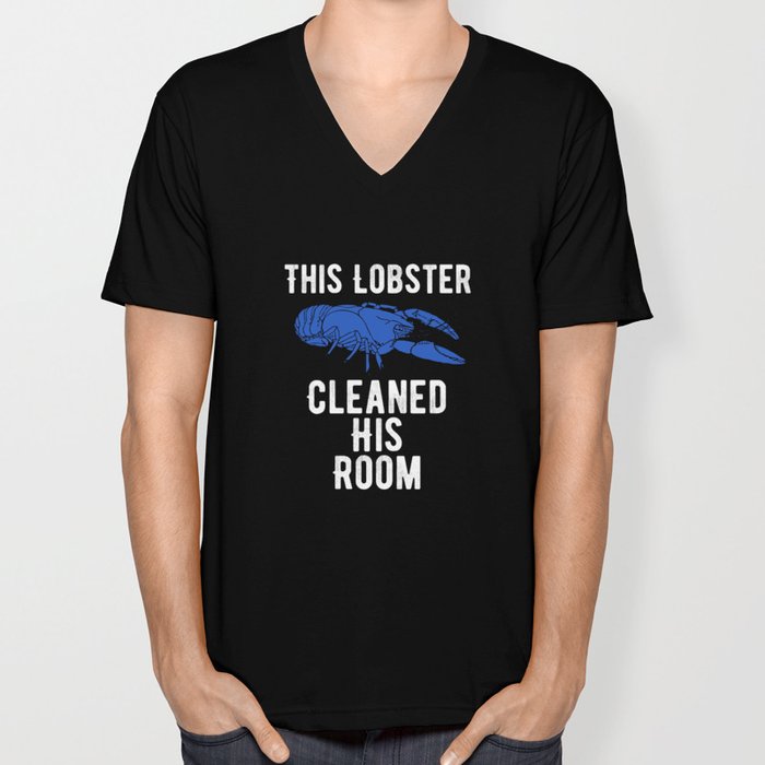Jordan Peterson Hierarchy Blue Lobster Cleaned His Room V Neck
