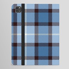 Blue Square Pattern iPad Folio Case
