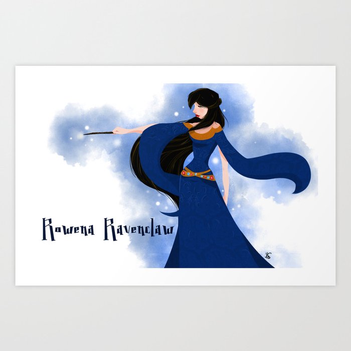 Rowena Ravenclaw Art Print by Hailey Del Rio