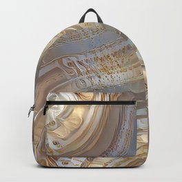 Wave Silver Gold Silk Collection Backpack