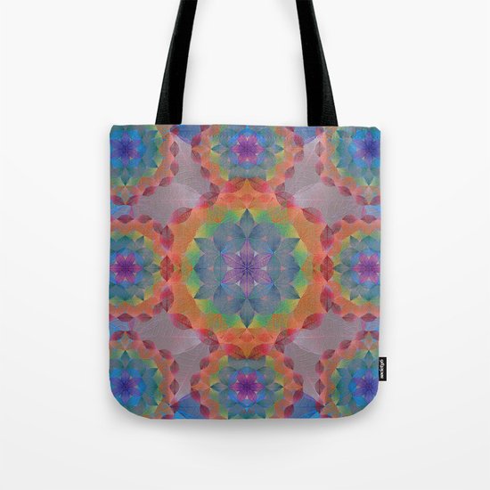 The Flower of Life - Leaf Pattern Tote Bag