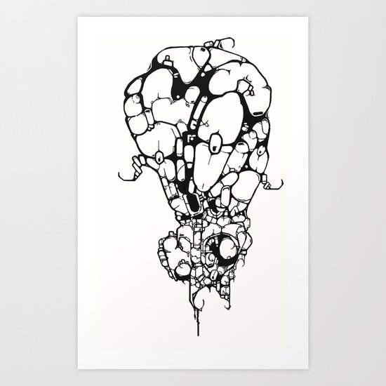 Stoneballon Art Print