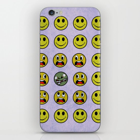 Attack of the Zombie smiley! iPhone & iPod Skin