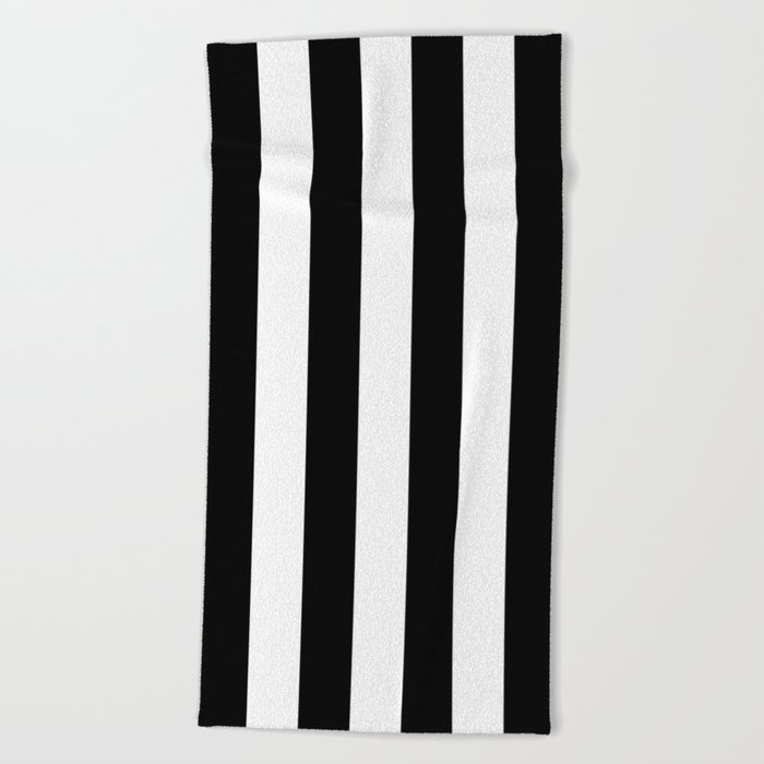 Vertical Stripes Large Beach Towel