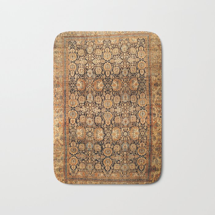 Antique Persian Malayer Rug Print Bath Mat