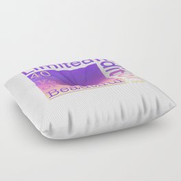 40 Year Old Gift Gradient Limited Edition 40th Retro Birthday Floor Pillow