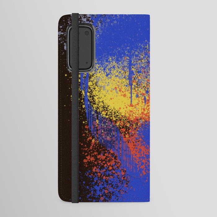 Splash Abstract Sprayed Painting in the Space by Emmanuel Signorino  Android Wallet Case