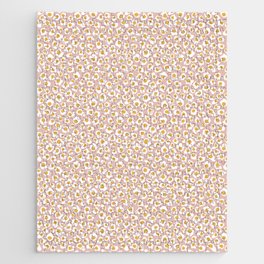 Little Bitty Eggs with Pepper Dots - Pink White Yellow Jigsaw Puzzle
