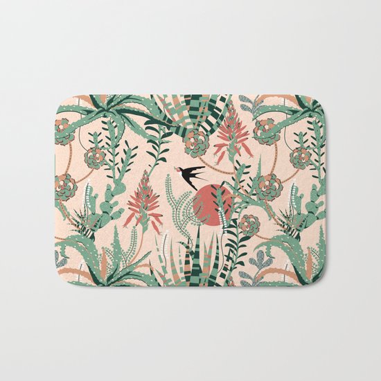 Succulents Jungle Bath Mat