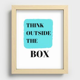 Think Outside The Box Recessed Framed Print
