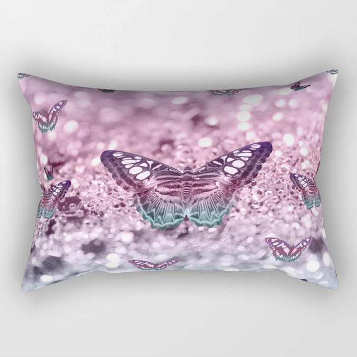 Pastel Unicorn Butterfly Glitter Dream #2 #shiny #decor #art #society6 Rectangular Pillow