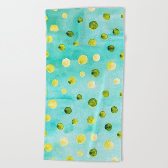 Polka Dot Pattern 07 Beach Towel