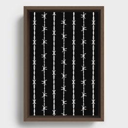 Barbed Wire Framed Canvas