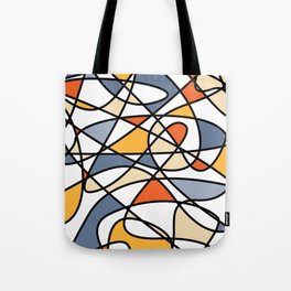 Abstract Waves Of Colors Tote Bag