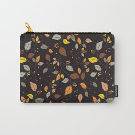 Autumn berries and leaves in warm colors Carry-All Pouch