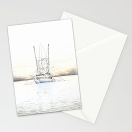 Southern Coast Shrimp Boat Stationery Cards