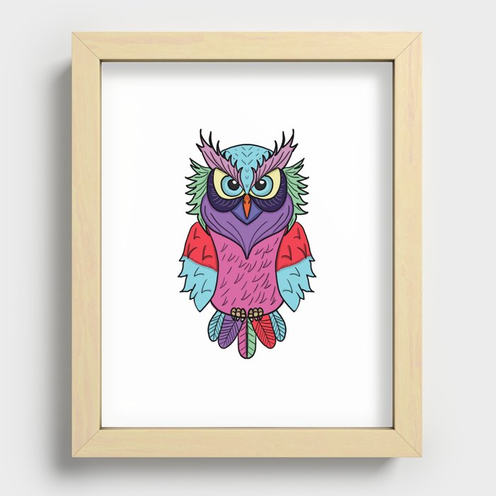 Owl Recessed Framed Print