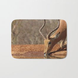 South Africa Photography - An Impala Drinking Water From A Lake Bath Mat