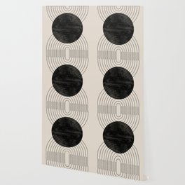 Black Geometric Arch Wallpaper