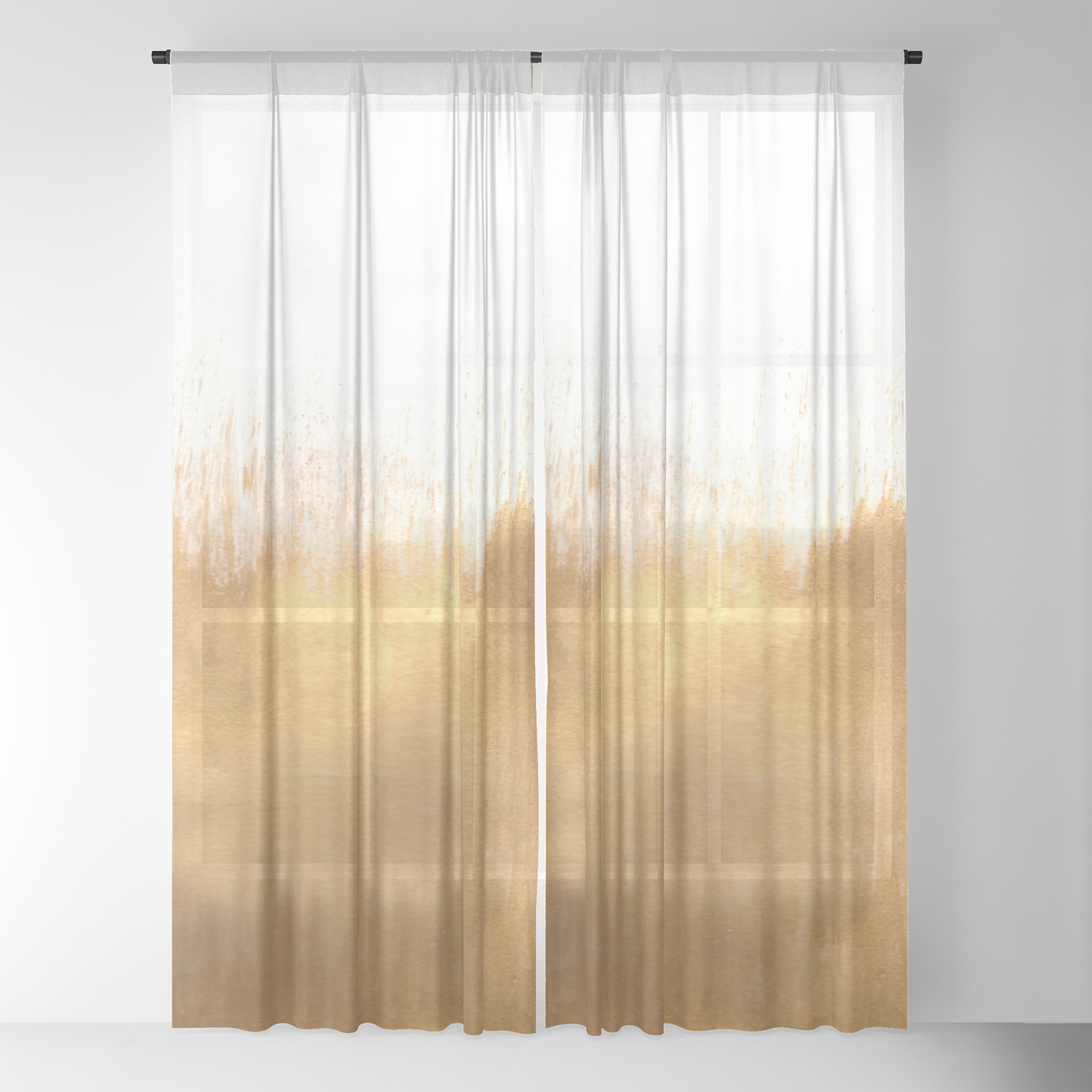 gold sheer curtains 84 inches long