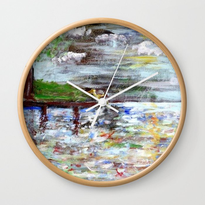 Edge of the Dock Wall Clock