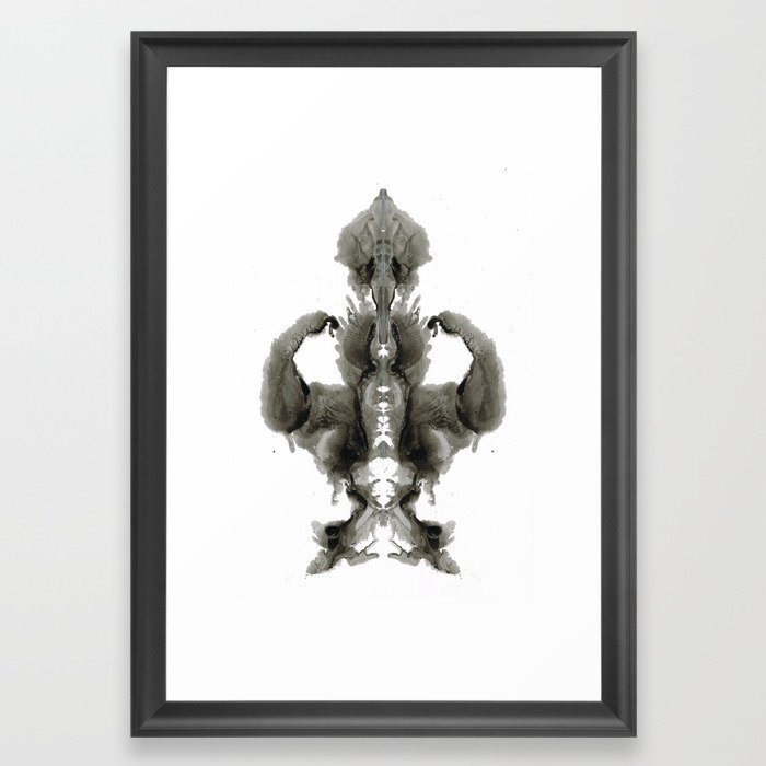 Rorschach Winner Framed Art Print