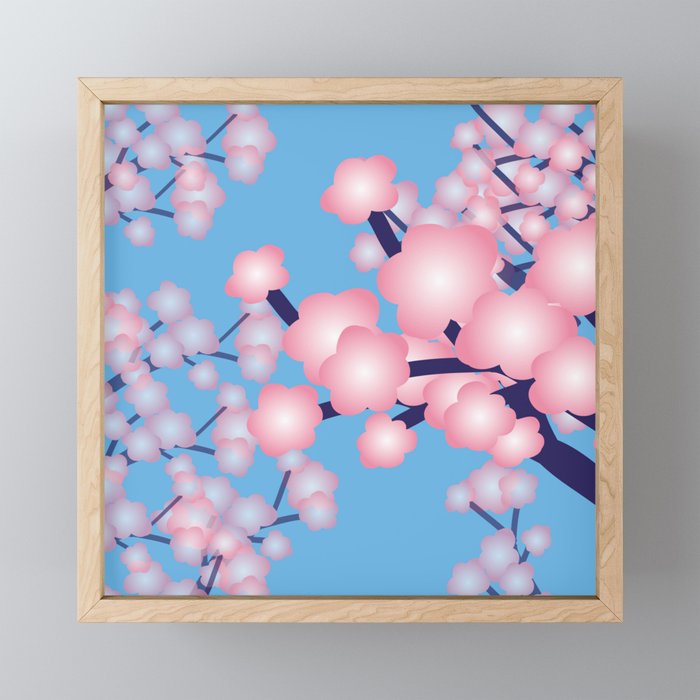 CherryBlossoms Framed Mini Art Print