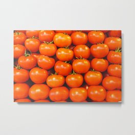 Mid century tomatoes from Italy market Metal Print