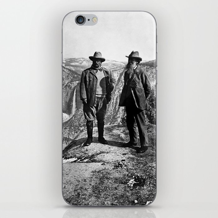 Teddy Roosevelt and John Muir - Glacier Point Yosemite Valley - 1903 iPhone Skin