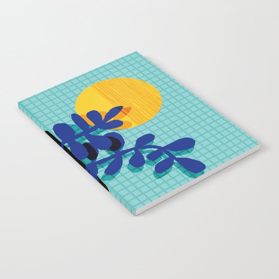 No Way - wacka potted house plant indoor cute hipster neon 1980s style retro throwback minimal pop Notebook