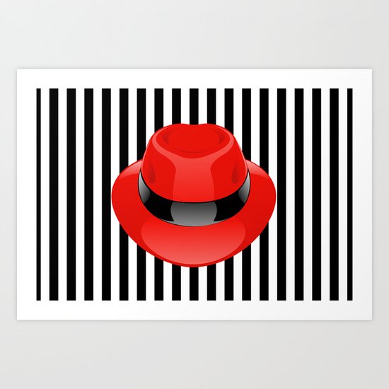 Red Hat Art Print