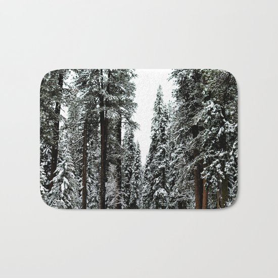 Winter Road #snow Bath Mat