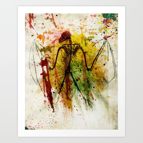 the bat Art Print