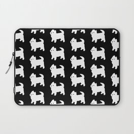 Westie Dog Pattern Laptop Sleeve